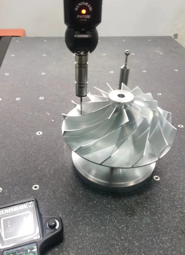 CMM inspection of impeller
